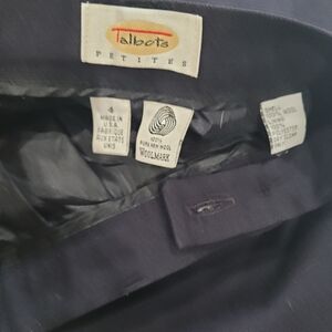 Navy blue wool Talbots Petites trousers
